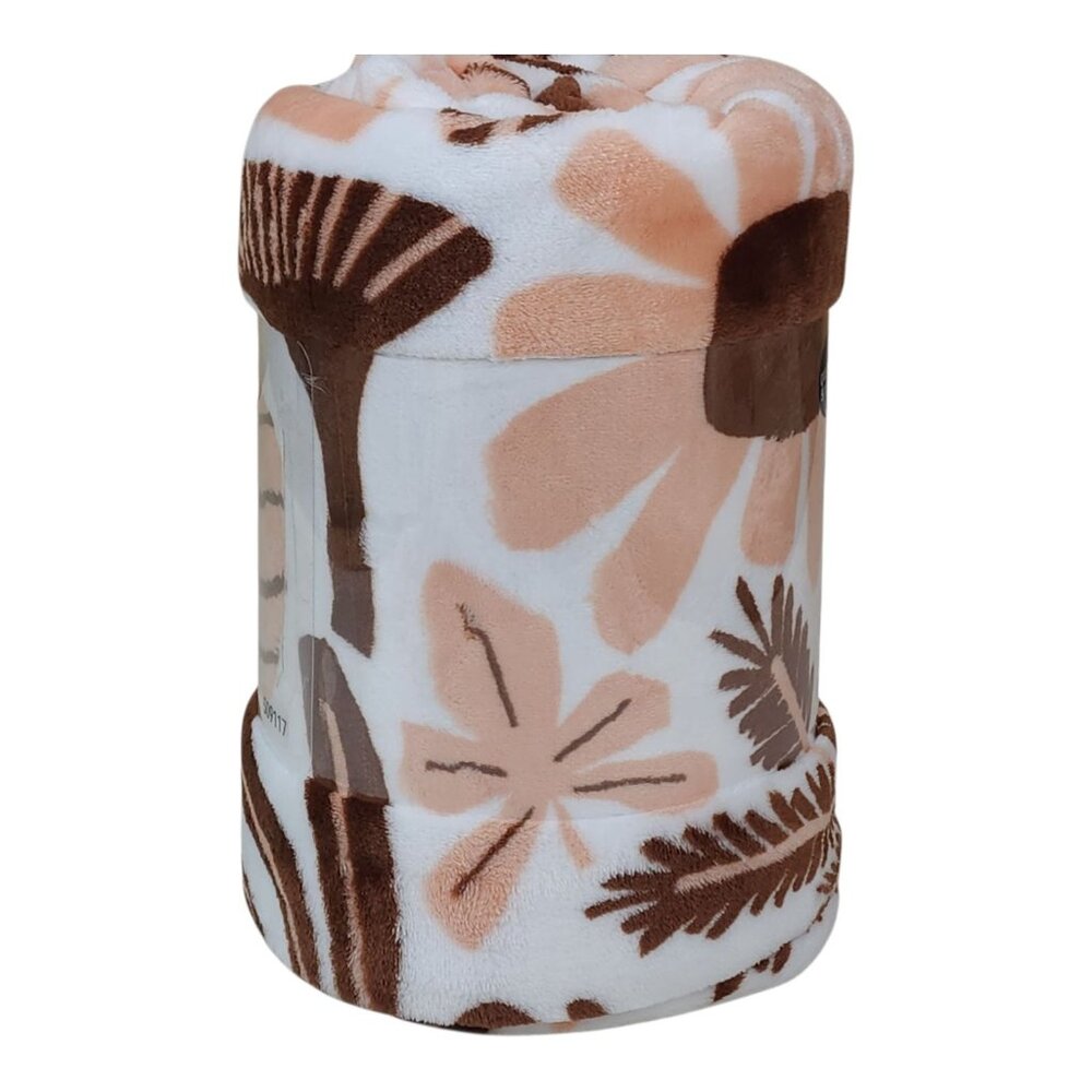 The Big One Oversized Plush Throw Blanket 5ft x 6ft Mushrooms Flowers Fall Icon - Picture 5 of 11